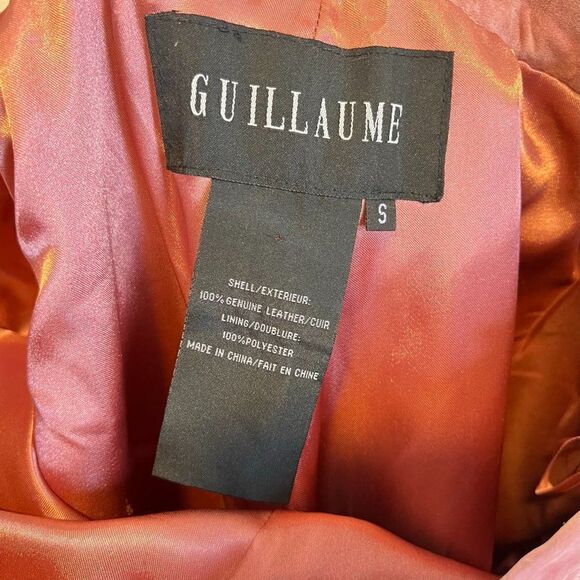 Vintage Guillaume Pink Suede Leather Straight Leg Pants - Picture 7 of 7